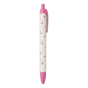 Stylo Noir La plus mignonne troupe de flamants roses