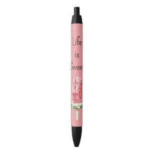 Stylo Noir La vie est Pastèque Sucrée