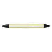 Stylo Noir Landes de bonbons jaune et blanc citron (Devant)