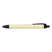 Stylo Noir Landes de bonbons jaune et blanc citron (Haut)