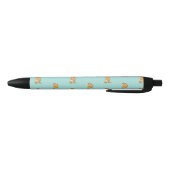 Stylo Noir lapin de bébé sur l'arrière - plan turquoise de (Bas)