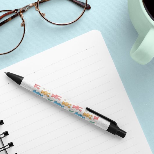 Stylo Noir Lapin de Pâques