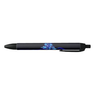 Stylo Noir l'arbre de Noël stylisé et lumineux de SlipperyJoe