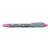 Stylo Noir Lavande et fonte verte (Haut)