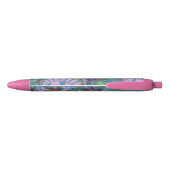 Stylo Noir Lavande et fonte verte (Dos)