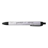 Stylo Noir Lavande violet ombre Parties scintillant argent ét (Bas)