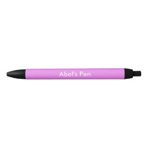 Stylo Noir Lavender Magenta Personnalisé