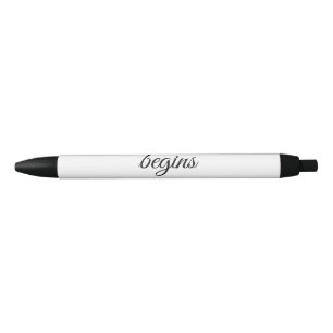 Stylo Noir L'aventure commence nom date année lieu