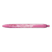 Stylo Noir le beau motif de marbre rose de texture (Dos)