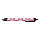 Stylo Noir Le beignet rose de bande dessinée avec arrose (Bas)