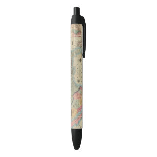 Stylo Noir Le chemin de fer et la carte militaire de Colton