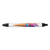 Stylo Noir Le cône de glace classique vibrant de SlipperyJoe' (Devant)