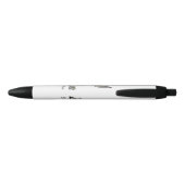 Stylo Noir L'éléphant mignon de bébé d'aquarelle avec (Dos)