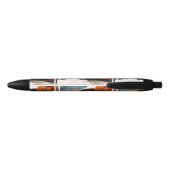 Stylo Noir Lémur rouge de repos de Ruffed (Dos)