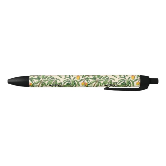 Stylo Noir lémuriens et branches mangue sans soudure motif (Bas)