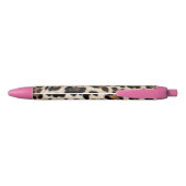 Stylo Noir Léopard noir Brown crémeux (Dos)