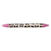 Stylo Noir Léopard noir Brown crémeux (Devant)