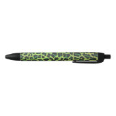 Stylo Noir Léopard noir et vert (Bas)