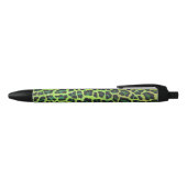 Stylo Noir Léopard noir et vert (Haut)