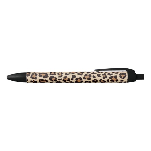 Stylo Noir Leopard Pattern Print  (Haut)