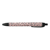 Stylo Noir Léopard Print, Léopard Spots, Rose Léopard (Bas)