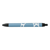 Stylo Noir Les bulles de Denim Bule (Devant)