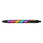 Stylo Noir Les parties scintillantes d'arc-en-ciel barrent le (Dos)
