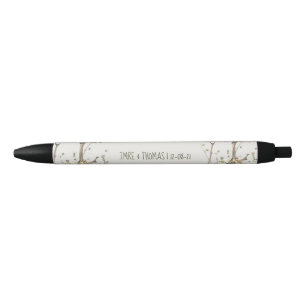 Stylo Noir Les Pen témoignent du mariage botanique "Buzzing