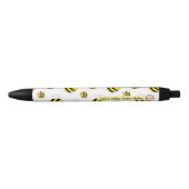 Stylo Noir Let's Make Some Notes, Cute Bumblebee Pen (Devant)