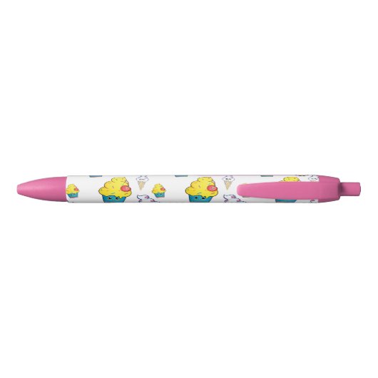 Stylo Noir Let's Make Some Notes, Ice Cream Cupcake Pen (Dos)