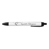 Stylo Noir Lettre monogramme E Horse (Bas)