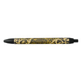 Stylo Noir lettres arabes or (Devant)