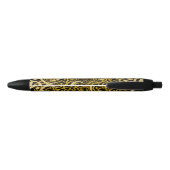 Stylo Noir lettres arabes or (Dos)