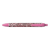 Stylo Noir lettres arabes rose (Dos)
