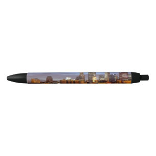 Stylo Noir L'horizon de Chicago du planétarium d'Adler