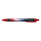 Stylo Noir libellule rouge brillante (Bas)
