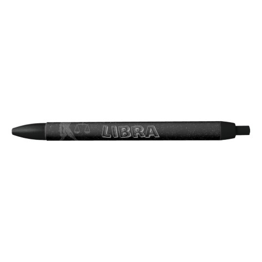 Stylo Noir Libra translucide (Devant)