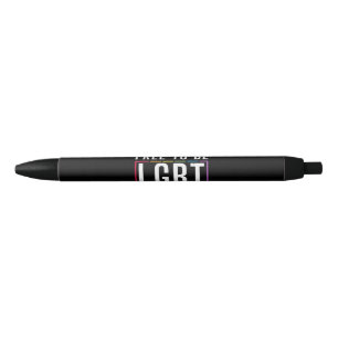 Stylo Noir Libre d'être LGBT Bisexual Lesbian Gay pride