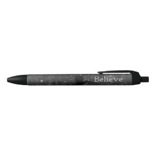Stylo Noir Licorne foncée noire/grise faite sur commande de