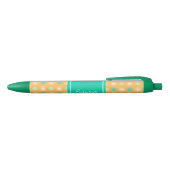 Stylo Noir Light Orange Boho Retro Pattern Pen (Haut)