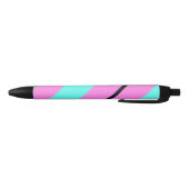 Stylo Noir Lignes colorées (Bas)