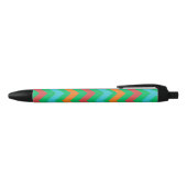Stylo Noir lignes colorées (Haut)