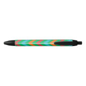 Stylo Noir lignes colorées (Dos)
