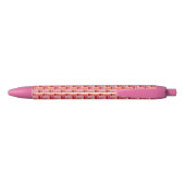 Stylo Noir Lignes croisées (Dos)