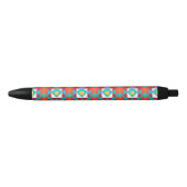 Stylo Noir Lignes de formes tribales (Devant)