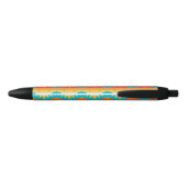 Stylo Noir Lignes de formes tribales (Dos)
