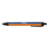 Stylo Noir Lignes multicolores à motif (Bas)