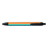 Stylo Noir Lignes multicolores à motif (Dos)