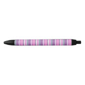 Stylo Noir Lilac rayures (Devant)