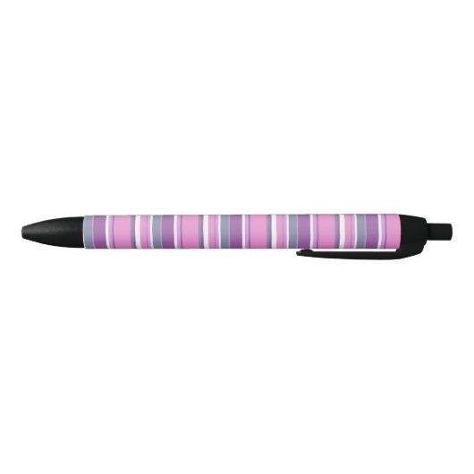 Stylo Noir Lilac rayures (Bas)